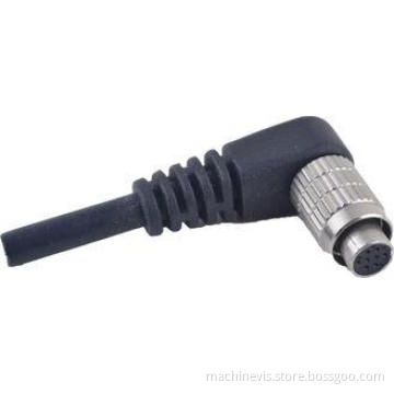 Right Angle HRS Hr25-7tp-8s CCD Camera Hirose Cable 8Pin Fe